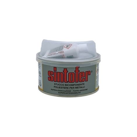Stucco bicomponente 500 ml gris para carrocería