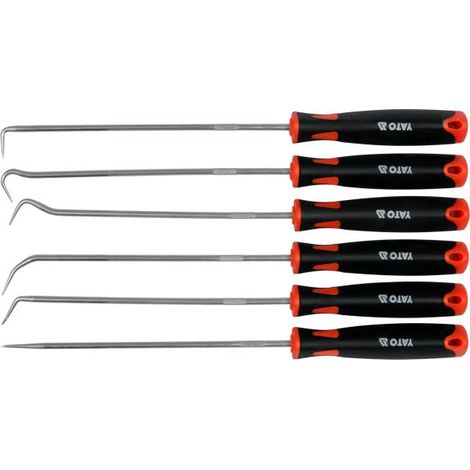 SET DI 6 GANCI LUNGHI CON MANICO
