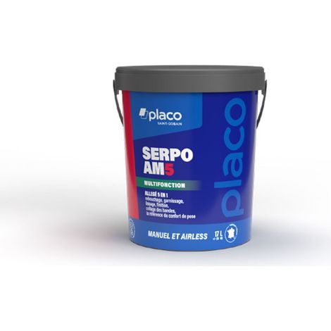 Enduit multifonction allégé 5 en 1 Serpo AM5 – seau 20 kg – blanc – PLACO®