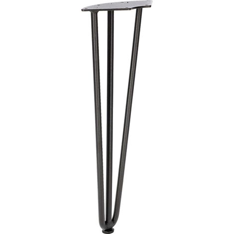 Horquilla triple de 40 cm, color negro.