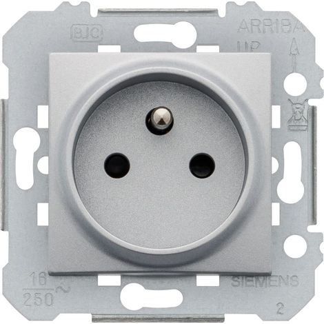 SIEMENS DELTA VIVA PRISE DE COURANT 2P+T SILVER SIE003971