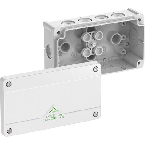 Spelsberg Scatola di derivazione, grado di protezione IP66, sezione max. conduttore 2,5², resistenza agli urti IK07, classe di protezione II, Ui 1000V AC, Ui 1000V DC, DLG, VDE, privo di alogeni, 8021