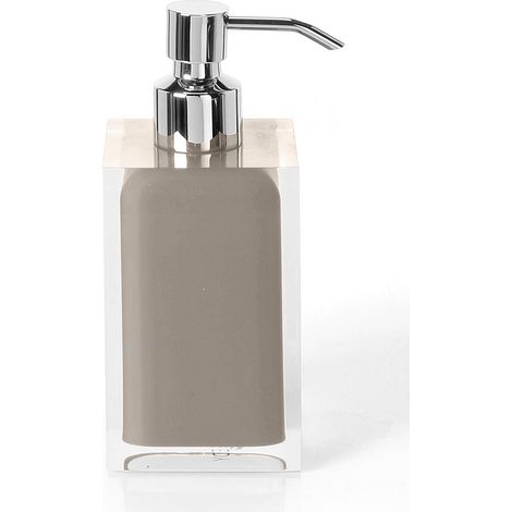 Gedy Seifenspender zum Aufstellen Serie Rainbow Helles Taupe