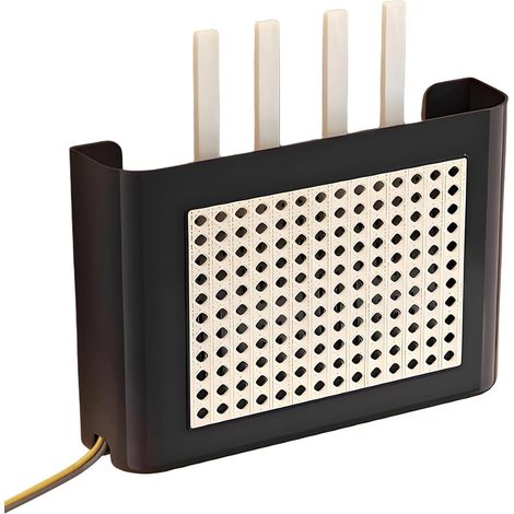 Boîtier routeur WiFi mural, boîtier TV par câble, étagère murale avec organiseur de câbles, combinant fonctions de rangement et de décoration (taille : M). (1/5)