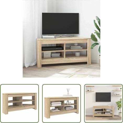 Meuble tv moderne - MeubleTVd'Angle Chêne Sonoma 102 x 40,5 x 45 cm (1/5)