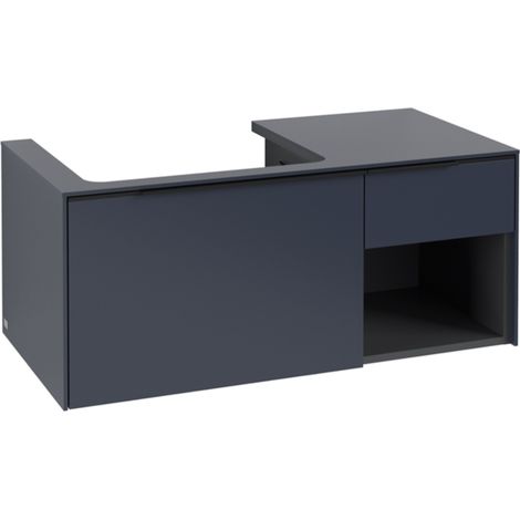 Villeroy & Boch Subway 3.0 armoire sous lavabo, 2 tiroirs, lavabo