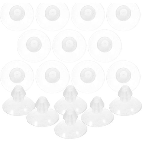 Ventouses transparentes faciles à installer, en PVC de 18 mm, lot 100, (1/5)