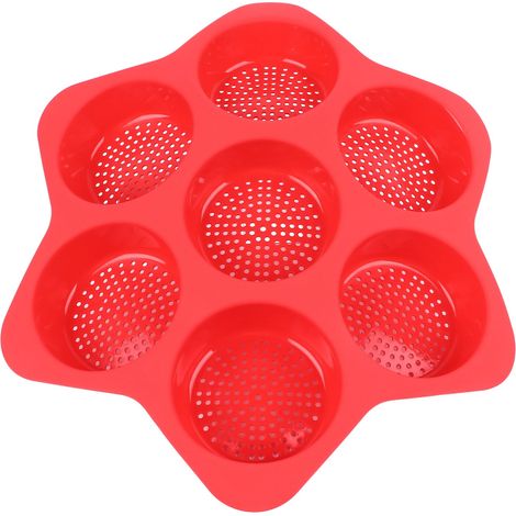 Porte-filtre 51 mm à 2 oreilles, sans fond, de remplacement pour machine à café EC0310, style E, circulaire, rouge, à branche acide. (1/5)