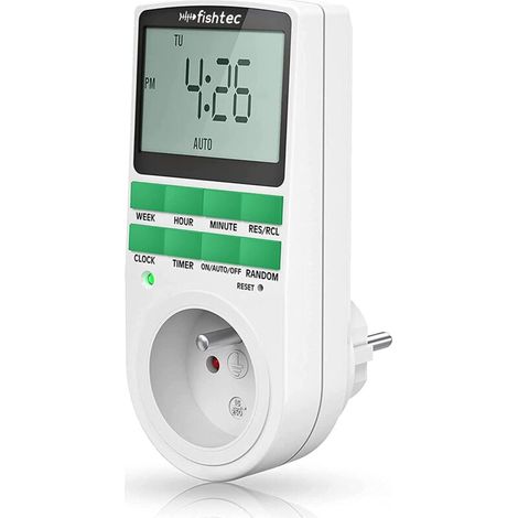 ALOVEZ Prise programmateur digital, 10 cycles, LCD, 16A (1/4)