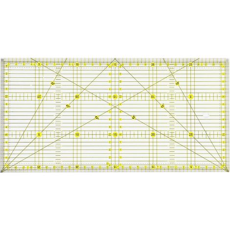 15 x 30 cm Règle de patchwork avec indications d'angles, Règle couture précise pour le quilting, la couture et le patchwork (1/5)