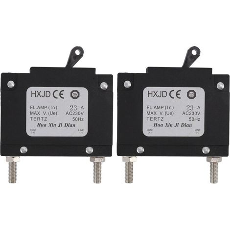 Disjoncteur de Générateur de 2 Pièces, Disjoncteur Professionnel de Générateurs D'essence de Sécurité avec le Commutateur pour des Générateurs D'essence 23A 230V (1/5)