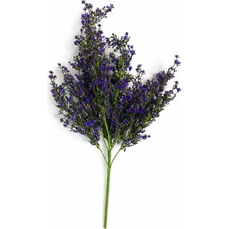 75cm Artificial Purple Heather Flower Bush Stem (1/3)