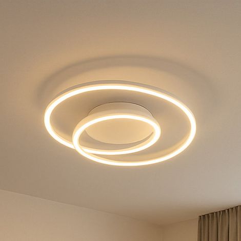 [GEBRAUCHT] B-Ware FISCHER & HONSEL Deckenlampe HOLY LED Leuchte dimmbar creme Ø49cm Fernbedienung (1/2)