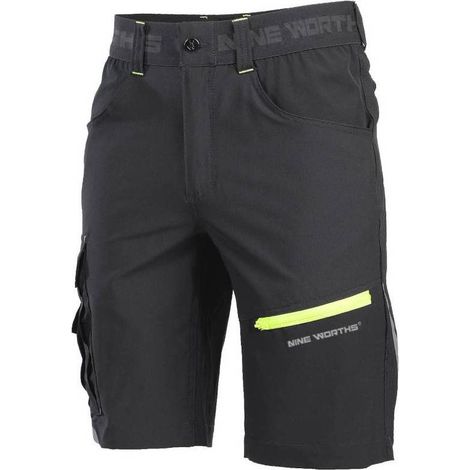 Bermuda de Travail Horn - Taille 42 - Gris/Vert - Résistant et Confortable - D-Work