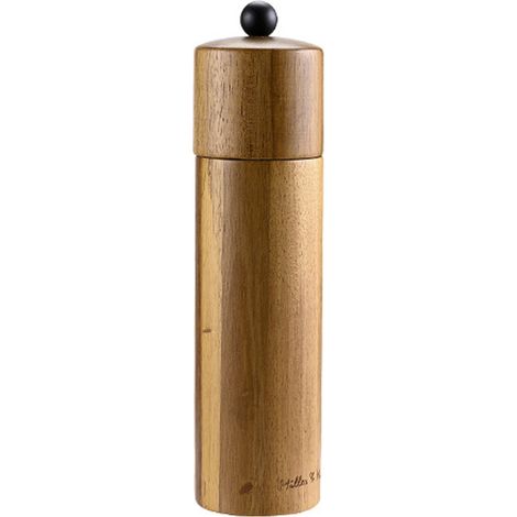 Moulin À Sel Et À Poivre - Bois D'acacia - Mécanisme Céramique Acier Inoxydable - Pour Table Maison Restaurant - Lot De 2 (1/5)