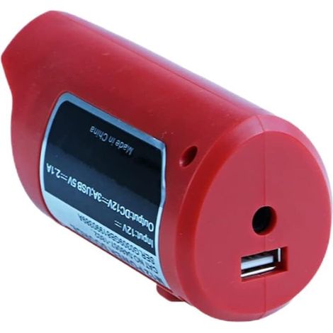 USB-Ladegerät-Adapter für Milwaukee 12-V-Lithiumbatterie, Niederspannungsschutz DC 12 V Netzstecker für Mil M12 Batterie (1/5)