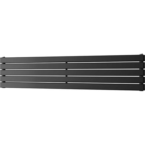 Typhoon Axis - Black Horizontal Radiator H340mm x W1600mm Double Panel