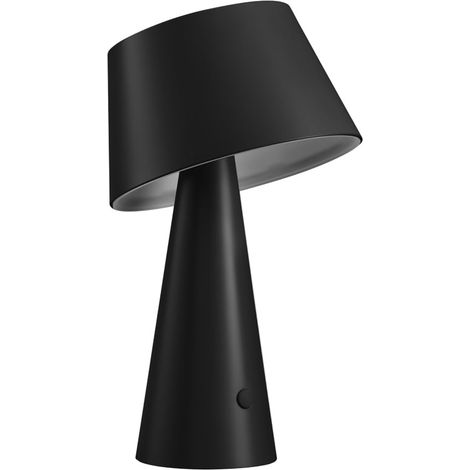 Lampada da tavolo led ricaricabile IP54 mod. Tizia colore nero