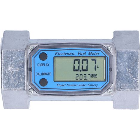 Turbinen-Durchflussmesser Elektronischer digitaler Kraftstoff-Flüssigkeits-Wasser-Gas-l-Durchflussmesser 2 Zoll 2,3 V-3,3 V LLW-50 (1/5)