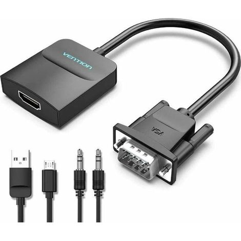 Convertitore vga a hdmi Vention acnbd uscita audio 3 5 mm (1/5)