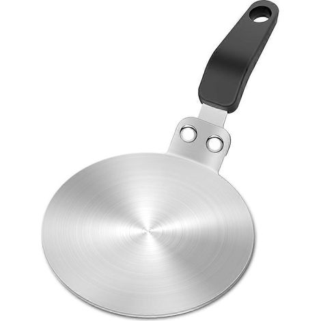 Adapterplatte für Induktionskochfeld, 13 cm (5,1 Zoll) Edelstahl-Kühlkörper für italienische Kaffeemaschine aus Aluminium und Edelstahl. (1/5)