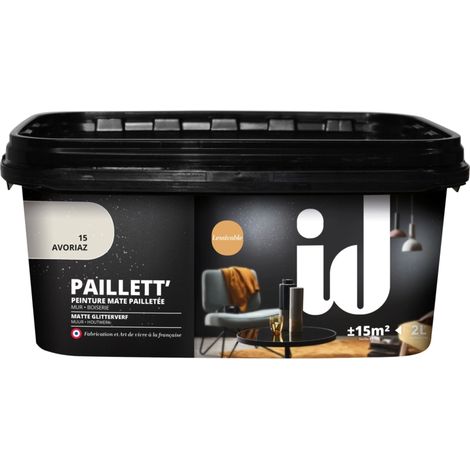 pittura decorativa effetto paillett initiatives decoration "avoriaz" avorio 2000 ml