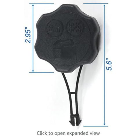 Pièces de tondeuse à gazon : 2 bouchons de réservoir de carburant/bouchons d'aération de rechange pour les séries 675Exi et 725Exi (594112, 59406).