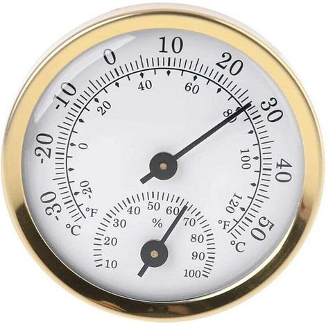 Thermomètre Intérieur Analogique Hygromètre - Affichage Température/Humidité