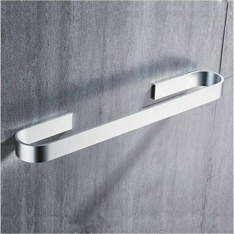 Porte-Serviettes Mural - Acier Inoxydable 30 cm - Adhésif Sans Perçage - Pour Salle De Bain Cuisine Chambre - 1 Pièce
