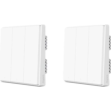 Interruttore intelligente, comunicazione Zigbee, funzionamento wireless, D1 con neutro 3 X2 (1/2)