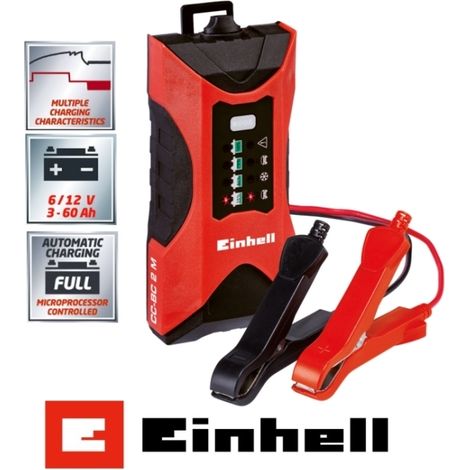 Caricabatterie moto/autoveicoli/imbarcazioni automatico 2,0 Amp 6/12 Volt Einhell - CC-BC 2 M