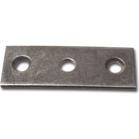 Schließblech für Aufspreizstangen, 16 x 53 mm, Loch ø 9 mm, Stahl blank  Fensterverschluss Zubehör
