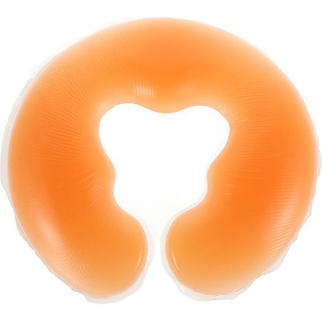 U-Shape Silicon Spa Pillow - Gel Face Rest Cushion for Massage (Nude) (1/5)