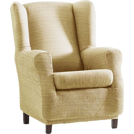 Eysa F817081 Aquiles Copripoltrona Elastico, Poliestere-Cotone, Beige, 37x29x5 cm (1/5)