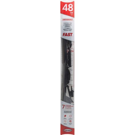 Spazzola tergicristallo singola Fast 48 cm - 19", per spazzole tradizionali e curve (1/4)