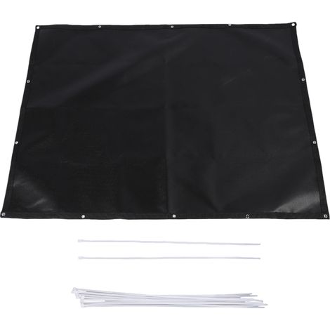 Tapis de protection thermique pour gril en fibre de verre, résistant à la pluie et au feu, protection de clôture facile à nettoyer pour l'extérieur 3x10 pieds (1/5)