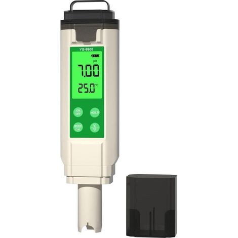 Appareil de mesure de la qualité de l'eau 4 en 1 pour aquariums et bassins, avec écran LCD pour le pH, la conductivité électrique, le TDS (précipité) et la surveillance de la température.