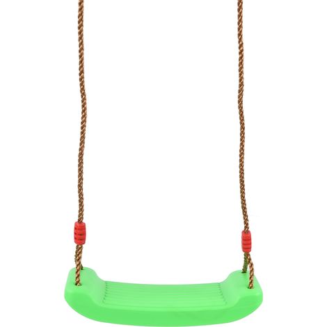 Planche de Balançoire Siège Jouet Vert 44x16.5cm Accessoire de Loisir Enfant Intérieur Extérieur (1/5)