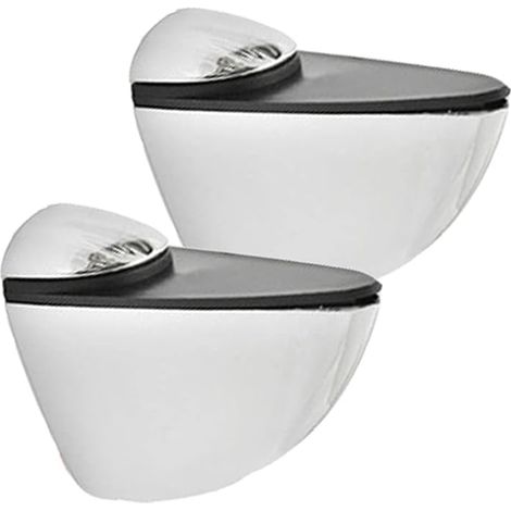 Dos soportes ajustables para estantes de vidrio con tornillos y tubos de extensión, aptos para estantes de madera/vidrio con un grosor de 3 a 20 mm. (1/3)