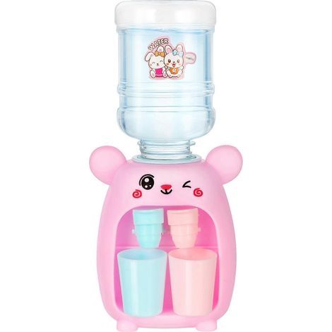 Distributeur d'eau factice, distributeur d'eau amusant, mini fontaine à eau, appareil de cuisine-18.5X9.5CM-Pink (1/4)