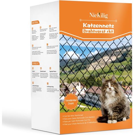 Filet Chat Balcon Renforce, Protection Fenetre Chat, Barrière Chat Balcon pour Balcons, Terrasses, Fenêtres, Lucarnes et Portes (2x1.5m) (1/5)
