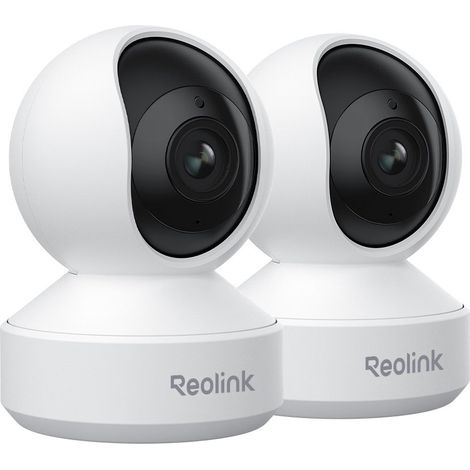 Reolink 2K+ 5MP PTZ Caméra Surveillance 2,4/5GHz WiFi Interieur, Zoom 3X, Audio Bidirectionnel pour Bébé et Animal, Détection de Mouvement & Alertes, Vision Nocturne, E1 Zoom, 2 Pack (1/5)