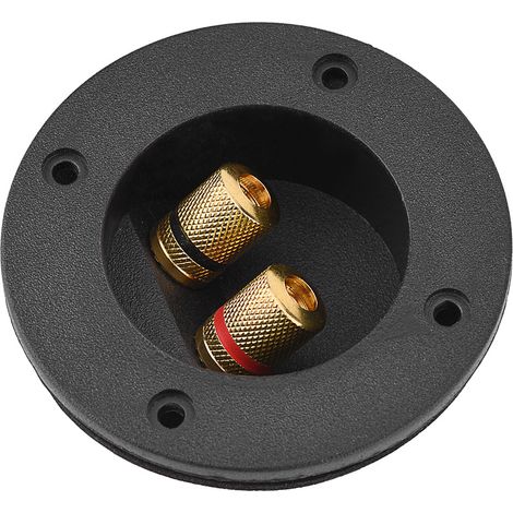 Boîtier de connexion pour enceintes Hifi, bornes en cuivre 48mm, câblage audio haute qualité