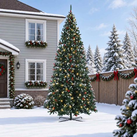 vidaXL Árbol de Navidad artificial con ramas articuladas 400 cm (1/5)