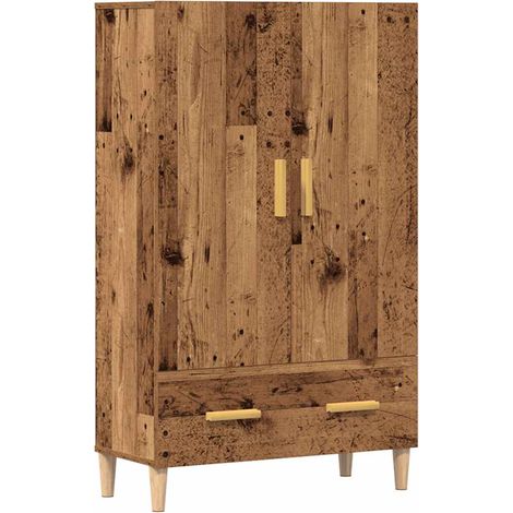 Highboard Altholz-Optik 70x31x115 cm Holzwerkstoff