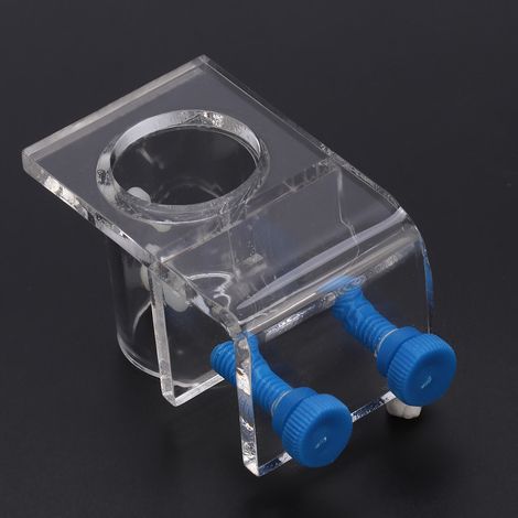 Tuyau souple transparent en acrylique pour aquarium (fixation à un seul trou) (1/5)