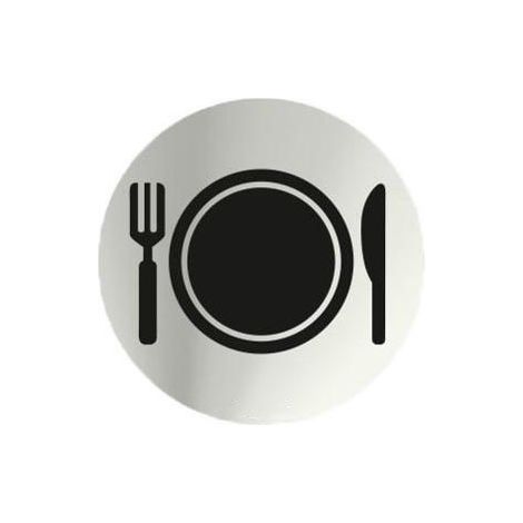 Señal Ø 70Mm Inox Adh Restaurante Rd797018 (1/2)