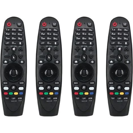 4X Télécommande, Infrarouge, AN-MR18BA, ABS, Noir, Pour Smart TV (1/5)