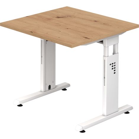 bümö Eckschreibtisch elektrisch höhenverstellbar L-Form Eckform: (1/5)