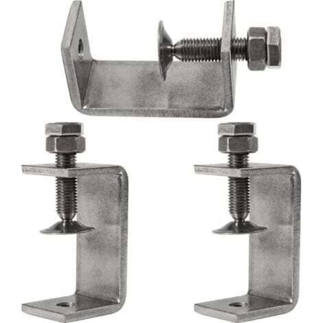 [NEVER USED] 3 Pieces 65mm Heavy Duty C-Clamps in 304 Stainless Steel, for Clamps, Pliers and Tensioners, Woodworking Tools, DIY & Automotive Repair